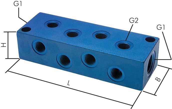 Exemplary representation: Manifold strip 8-fold, aluminium