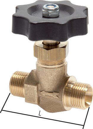 Exemplary representation: Needle valve (G 1/8" & G 1/4" MT)