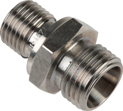 Exemplary representation: Straight screw-in fitting, without nut & cutting ring, 1.4571